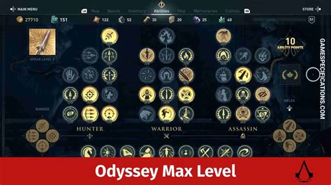 odyssey max level